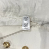 SOLD OUT Balmain double breasted silk satin trim cropped blazer jacket F 40 ladies