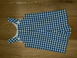 AMAIA Gingham Blue Shorts Overall Pants Romper 3 years Boys Children