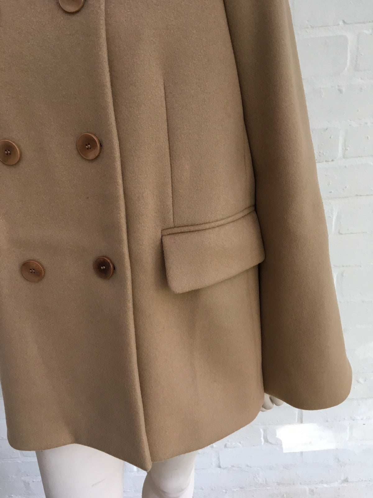 Maje Double-breasted wool and cashmere-blend felt cape coat Size F 38 UK 10 US 6 Ladies