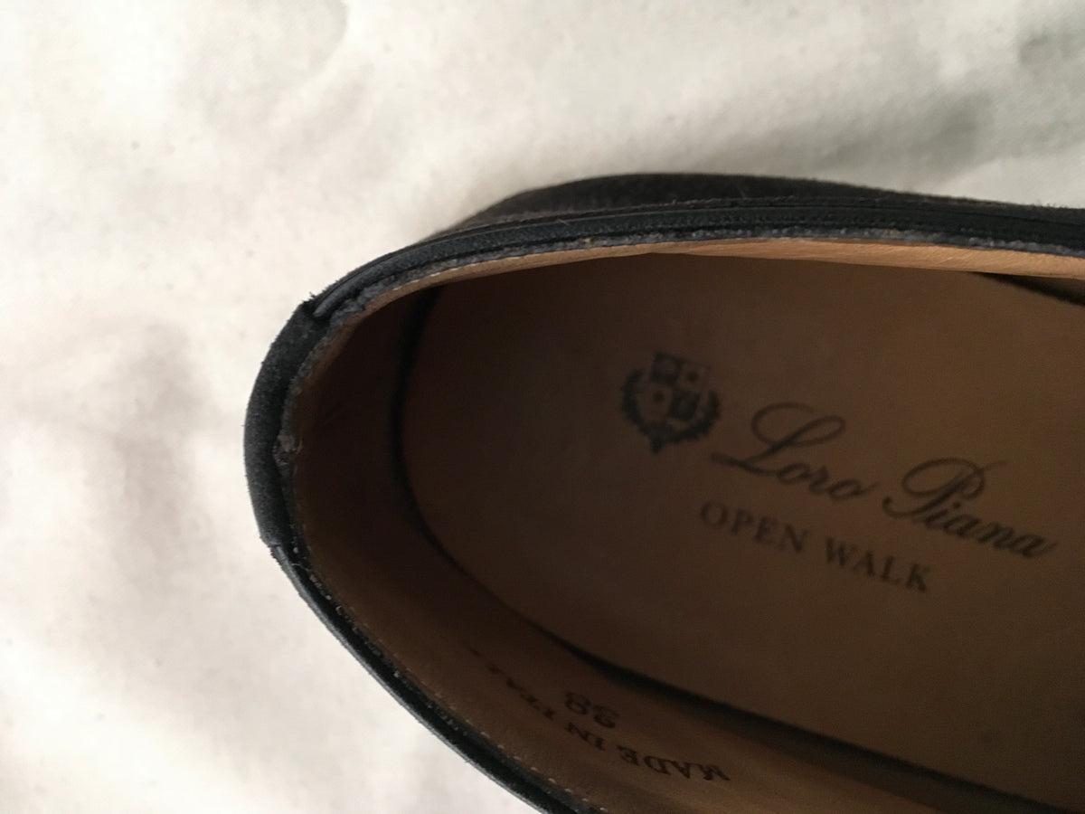 Loro Piana Brown Suede Open Walk Ankle Boots Size 38 ladies