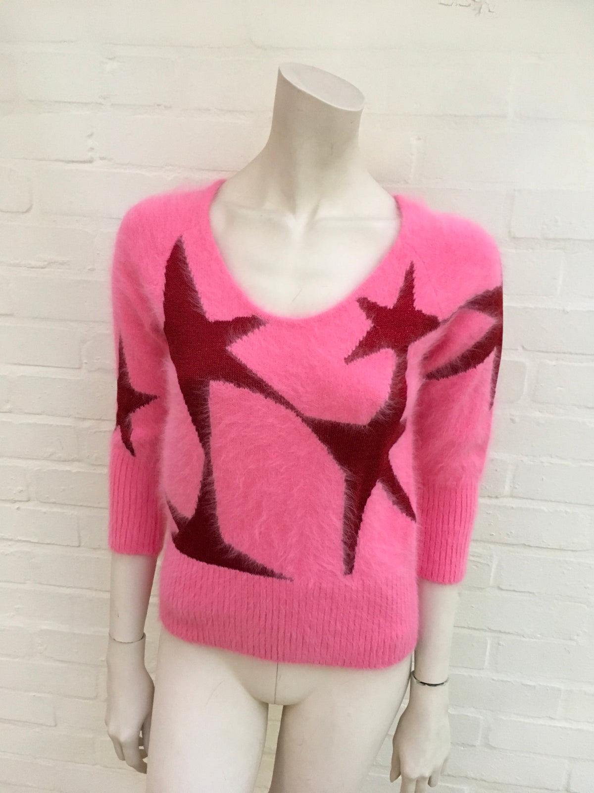 Antonio Berardi Angora Star Pullover KNIT Sweater JUMPER  Ladies