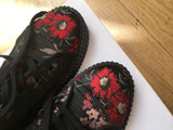 MM6 Maison Margiela Floral-jacquard high-top sneakers Trainers 39 US 9 UK 6 ladies