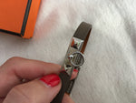 HERMES Swift Micro Rivale Bracelet Small Etoupe Palladium Size S Small ladies