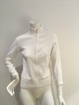 McKenzy White Knit Cardigan Size M medium ladies