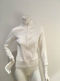 McKenzy White Knit Cardigan Size M medium ladies