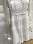 Giambattista Valli RUNAWAY Lace-paneled silk-crepe dress Size I 42 UK 10 US 6 ladies