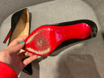 Christian Louboutin Pigalle 120 black patent leather pumps shoes 36.5 US 6.5 ladies