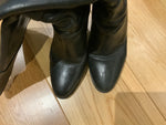 Ralph Lauren Collection Leather Black Knee High Boots Size US 9.5 UK 6.5 39.5 ladies