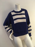 SELF-PORTRAIT Intarsia cotton jumper sweater Size L large ladies