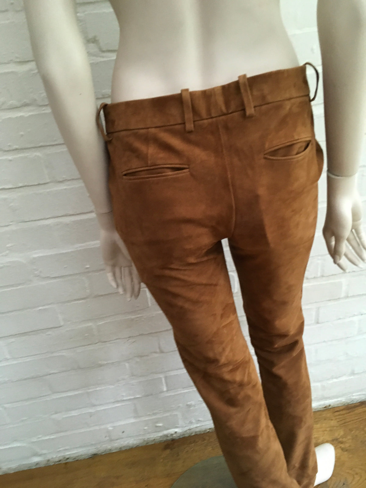 Ralph Lauren Runaway Sydney Suede - Caramel Pants Trousers  Ladies