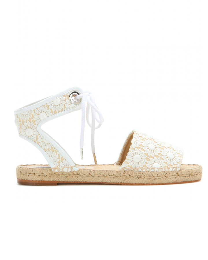 STELLA MCCARTNEY Espadrilles Sandals Floral Embroidered Size 39 US 9 UK 6 ladies