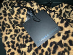 NORMA KAMALI Long Sleeve Turtleneck Leopard Print Dress Size S Small ladies