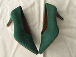 & Other Stories Los Angeles Green Suede Pumps Shoes EU 38 UK 5 US 8 ladies