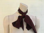 Saint Laurent Polka-dot print silk-crepe neck scarf ladies