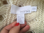 DKNY Pure Wool & Alpaca Knit Open Front Cardigan Ladies