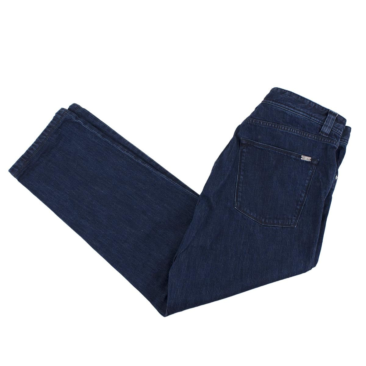 Loro Piana Mens Dark Blue Denim Straight-leg Jeans Size I 40 men