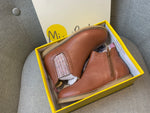 MINI BODEN Girls' Leather Chelsea Boots - Tan Brown Size 31 children