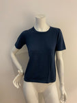 PURE COLLECTION Luxury Blue Metallic Insert Bamboo Knit Jumper UK 10 US 4 ladies ladies