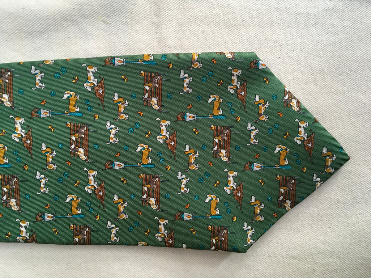 Salvatore Ferragamo Silk Printed Tie men