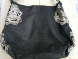 Betsey Johnson Grey Embroidered Sequins TOTE HOBO SHOULDER BAG HANDBAG Ladies