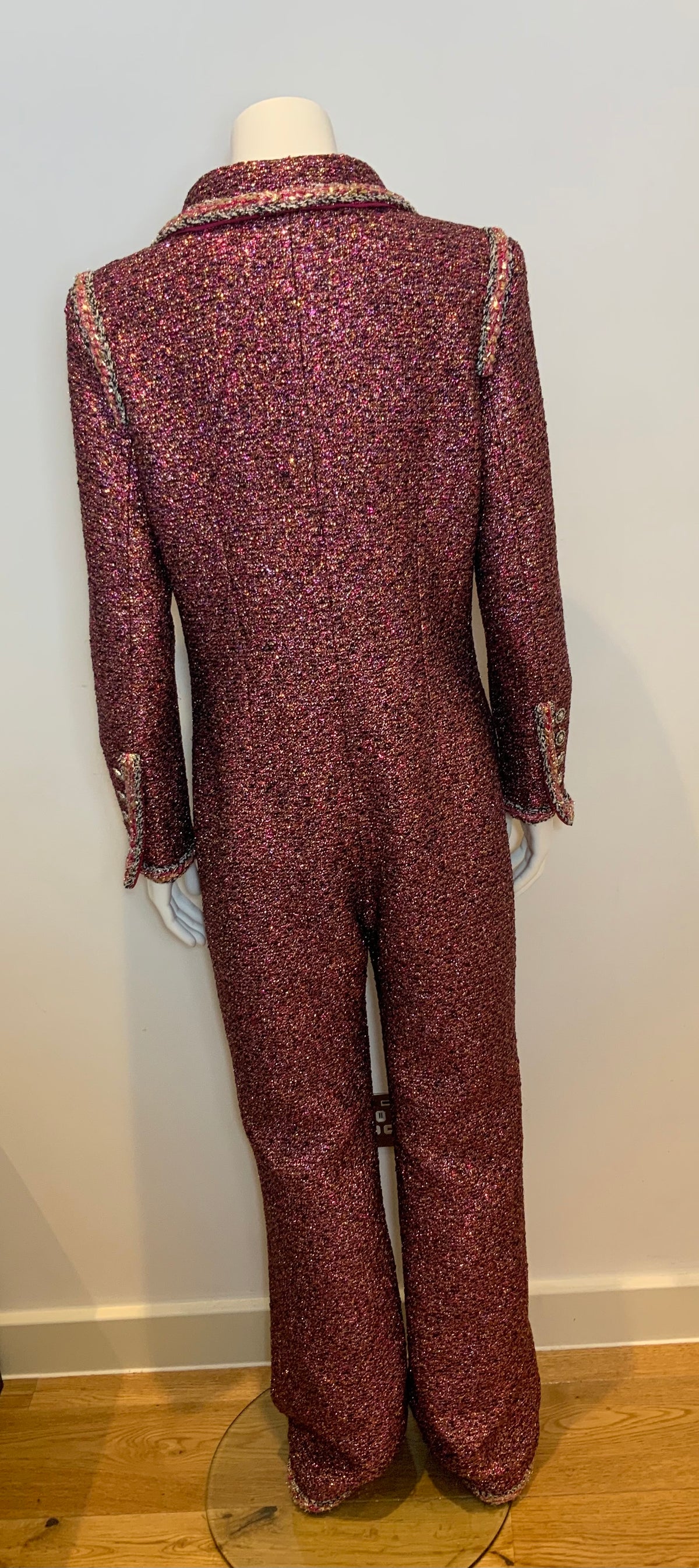 Amazing Chanel 2020 Metallic Iridescent MÉTIERS D’ ART jumpsuit F 42 UK 14 US 10 ladies