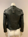 MASSIMO DUTTI Leather JACKET SIZE XS ladies