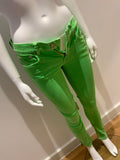 RALPH LAUREN Neon Green Tompkins Corduroy Skinny Jean Pants Size 25 ladies
