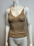 Connolly Gold Lurex Knit Tank Top S small. ladies