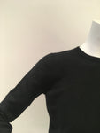 N.Peal Black Cashmere Knit Jumper Sweater Size S Small ladies