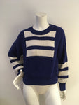 SELF-PORTRAIT Intarsia cotton jumper sweater Size L large ladies