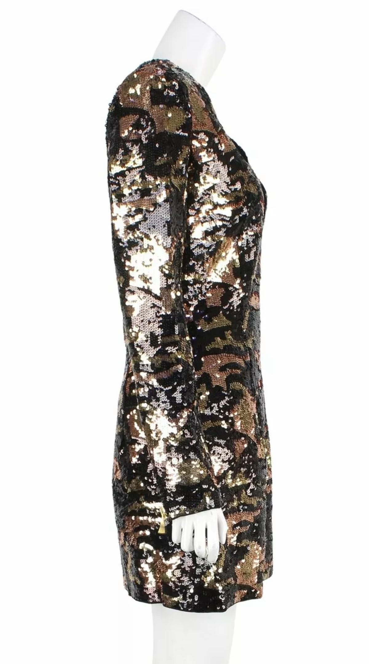 £3,940 SOLD OUT Balmain camouflage sequin Dress F 40 UK 12 US 8 ladies