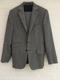 Jaeger London Prince of Wales Checked Wool Suit 2 Pieces Size 36R 30R Men