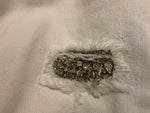Ermanno Scervino Crystal Embellishments Insert White Jeans Size I 40 UK 8 US 4 ladies