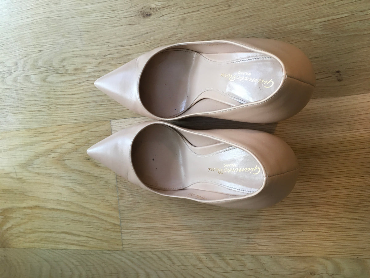 Gianvito Rossi - 85 leather nude pumps heels shoes Size 36 1/2 US 6.5 UK 3.5 Ladies