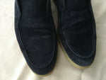 Loro Piana Black Suede Open Walk Ankle Boots Size 38 ladies