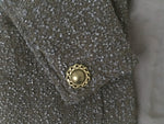 CHANEL Navy Metal Wool Boucle Jacket 16A Blazer F 40 UK 12 US 8 ladies