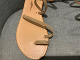 Capritouch AnaCapri Spiral Handmade Leather Gladiator Sandals Flats 35 UK 2 US 5 ladies