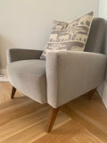 by Swoon Studio Evesham Armchair Comfortable Velvet in Ice Grey Chair