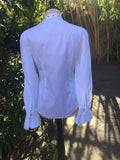 Alexander McQueen 2014 collection White Stud Collar Tuxedo Shirt Size I 42 Ladies