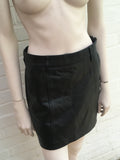 Reiss Womens Mimi Leather Mini Skirt Black Size UK 6 US 2 EU 34 XS LADIES