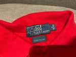 Polo Ralph Lauren Custom Fit Red Big Pony Logo Embroidered Polo T shirt Size M Medium men