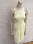 GUCCI Women's Pleated yellow cady dress Size I 36 UK 4 US 0 XXS Ladies
