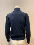 Fred Perry Navy Cotton Knit Cardigan Sweater Jumper Size M medium ladies