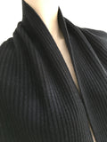 N.Peal Navy Cashmere Knit Shawl Scarf ladies