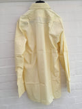 RICHARD JAMES BESPOKE HAND MADE LONG SLEEVE BUTTON-UP YELLOW SHIRT men