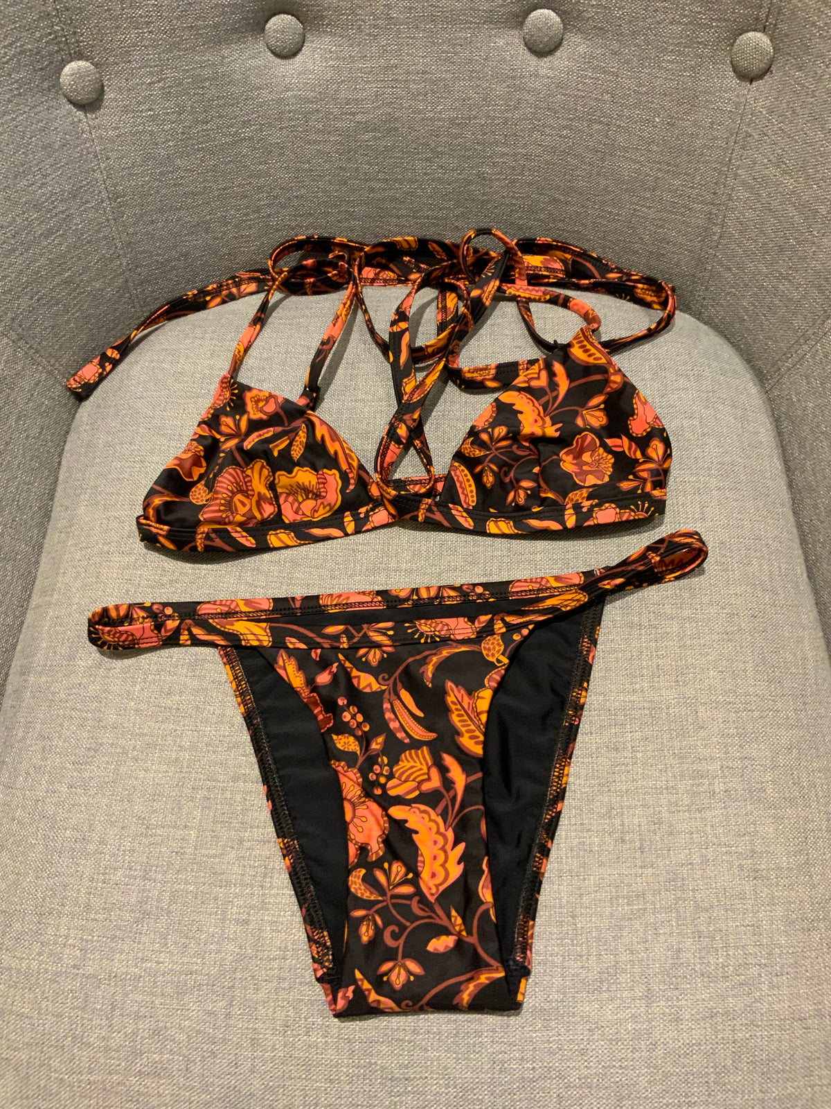 Matteau Hibiscus Matteau Floral bikini set size 1 US 2 EU 34 XS ladies