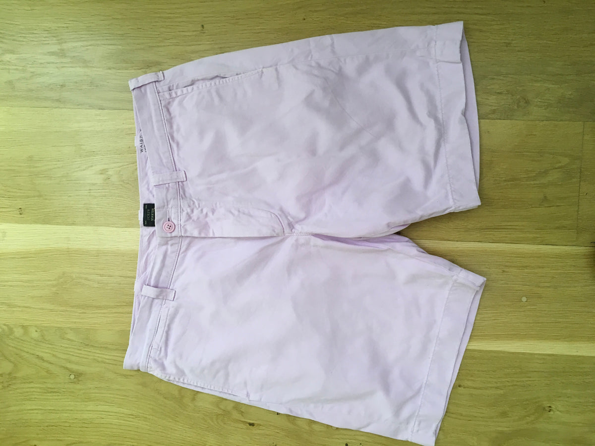 J.CREW Mens Lavander Stanton Cotton Twill Shorts SIZE 34 W Men