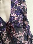 Miss Bikini Luxe Floral Casual COVER UP Kaftan Tunic Dress Size M Medium ladies