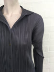 PLEATS PLEASE ISSEY MIYAKE Pleated Shirt In Grey  ladies