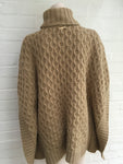 MICHAEL Michael Kors Cable-knit turtleneck alpaca blend poncho size Small S Ladies